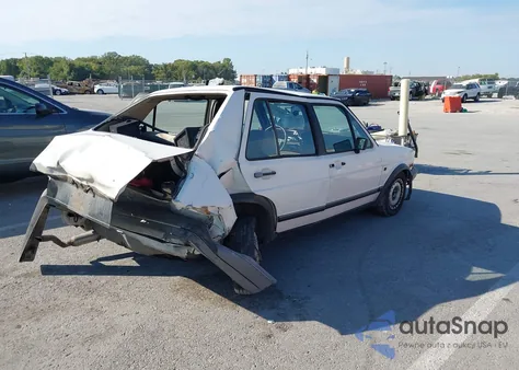 1986 Volkswagen Jetta Gl from USA, damaged, VIN WVWGH016XGW444486